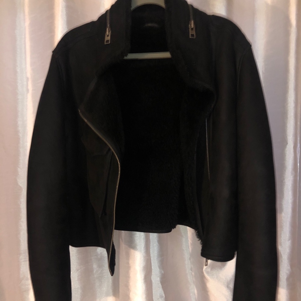 All Saints Shearling Coat